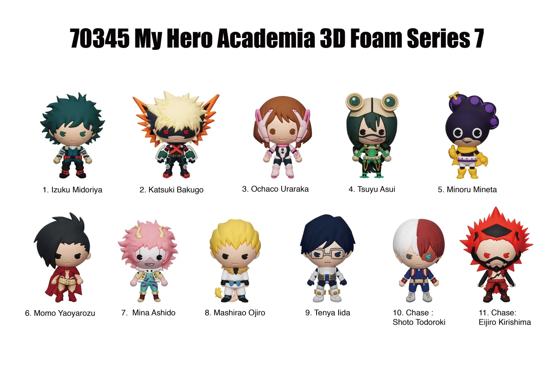 MY HERO ACADEMIA S7 BAG CLIP BLIND BOX DISPLAY (24)
