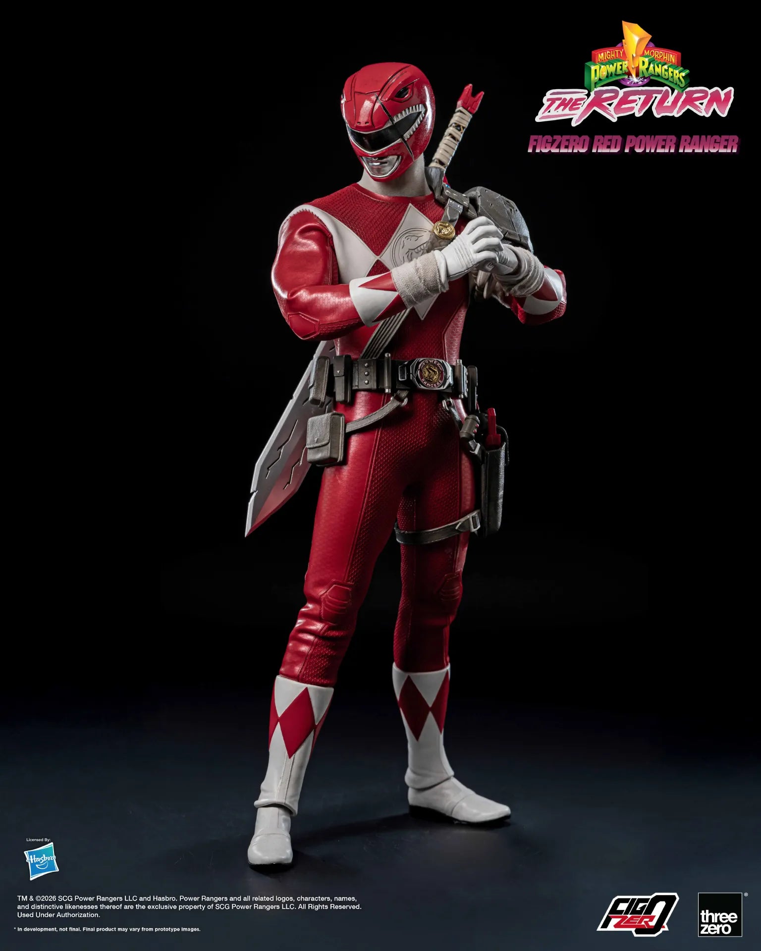 MIGHTY MORPHIN POWER RANGERS THE RETURN RED POWER RANGER 1/6 ACTION FIGURE