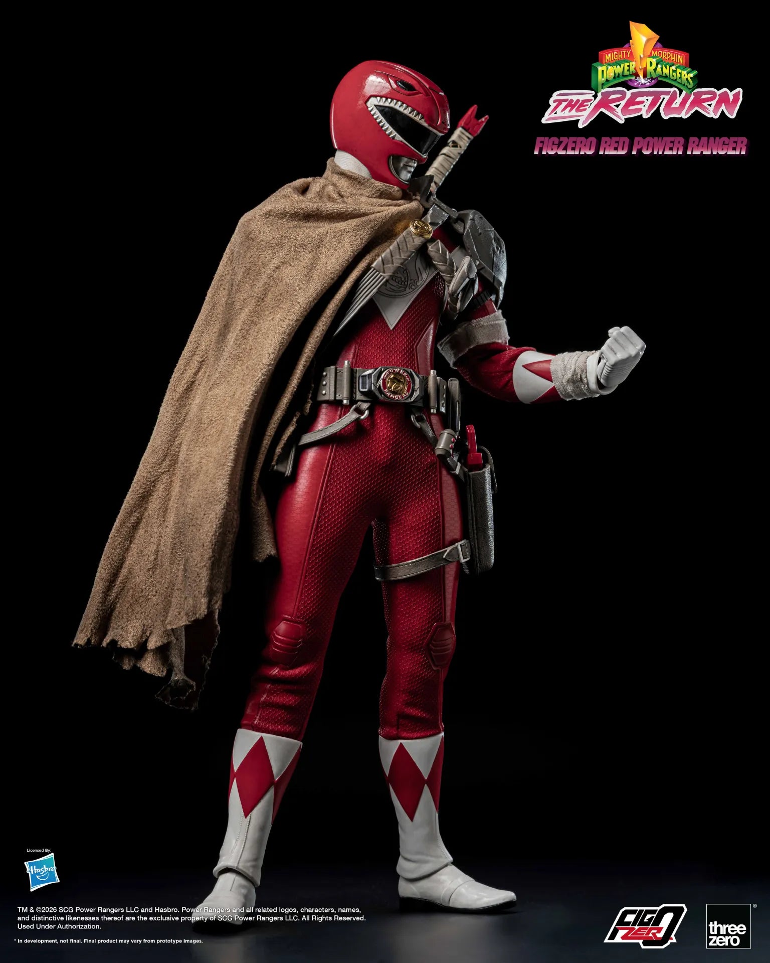 MIGHTY MORPHIN POWER RANGERS THE RETURN RED POWER RANGER 1/6 ACTION FIGURE