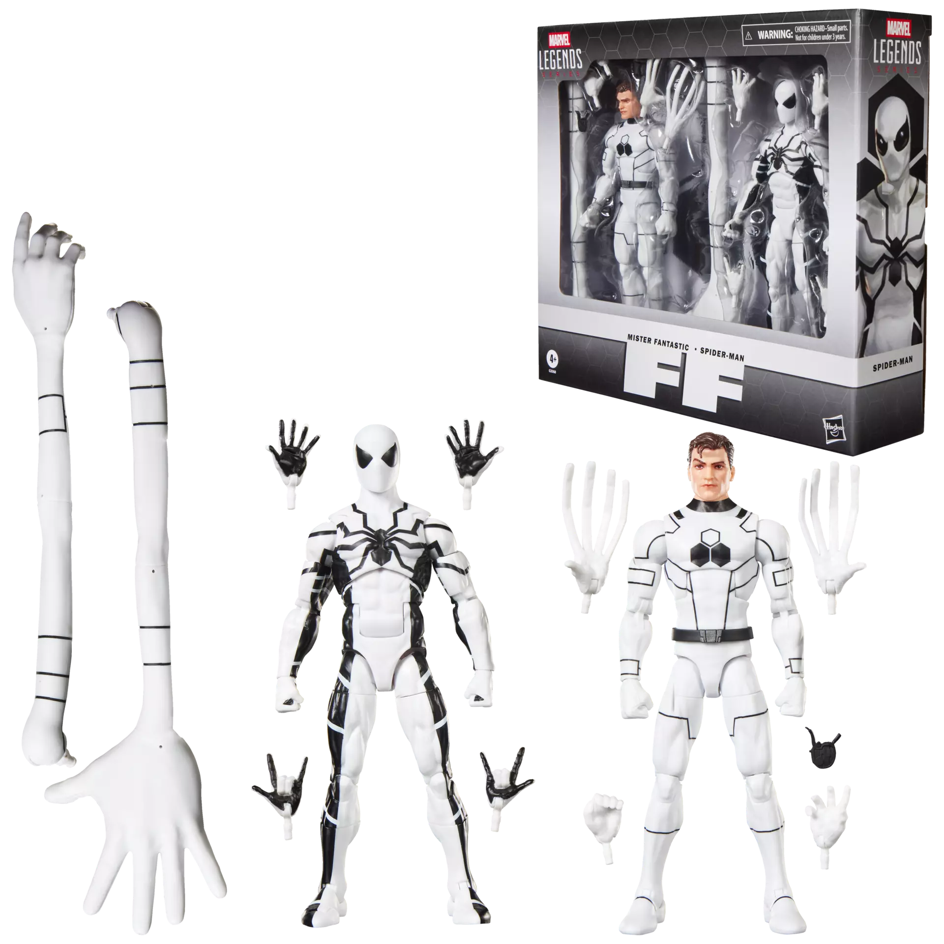 MARVEL LEGENDS FUTURE FOUNDATION MISTER FANTASTIC AND SPIDER-MAN ACTION FIGURES