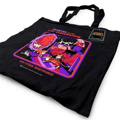 STEVEN RHODES PORTAL TO THE CAT DIMENSION TOTE BAG
