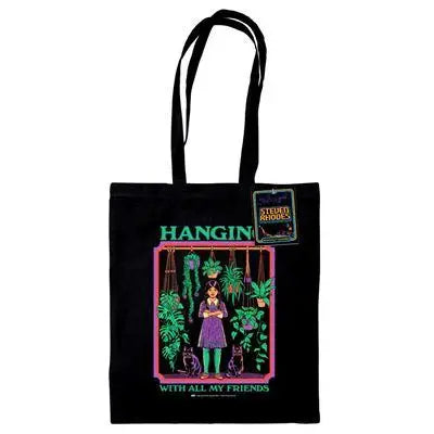 STEVEN RHODES HANGING WITH ALL OF MY FRIENDS TOTE BAG