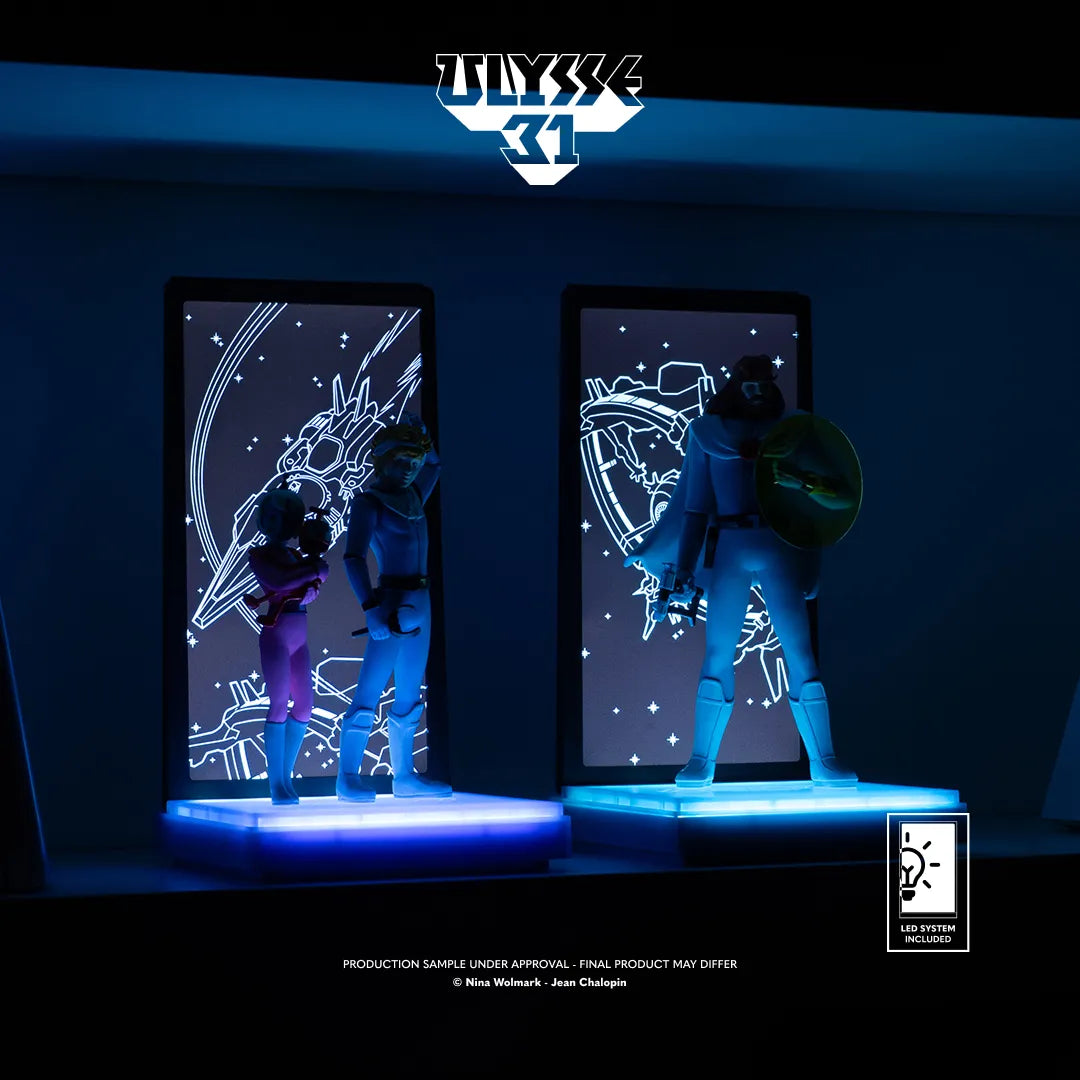 ULYSSE 31 TELEMACHUS & THEMIS COSMIC VERSION NEON FIGURE
