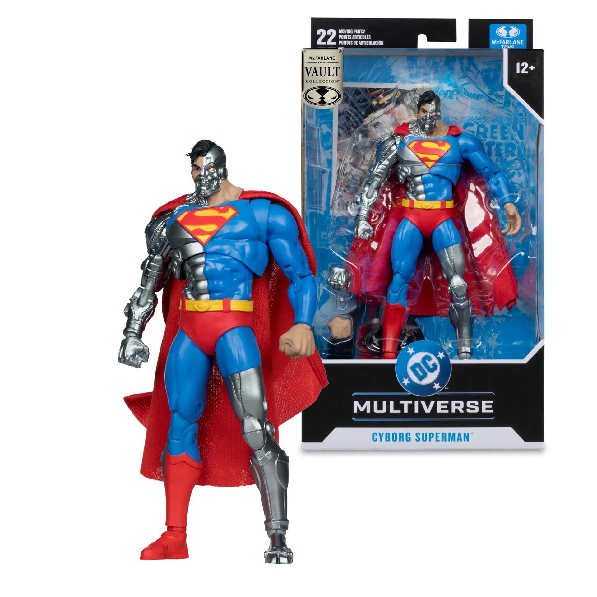MCFARLANE VAULT DC MULTIVERSE 7-INCH CYBORG SUPERMAN ACTION FIGURE