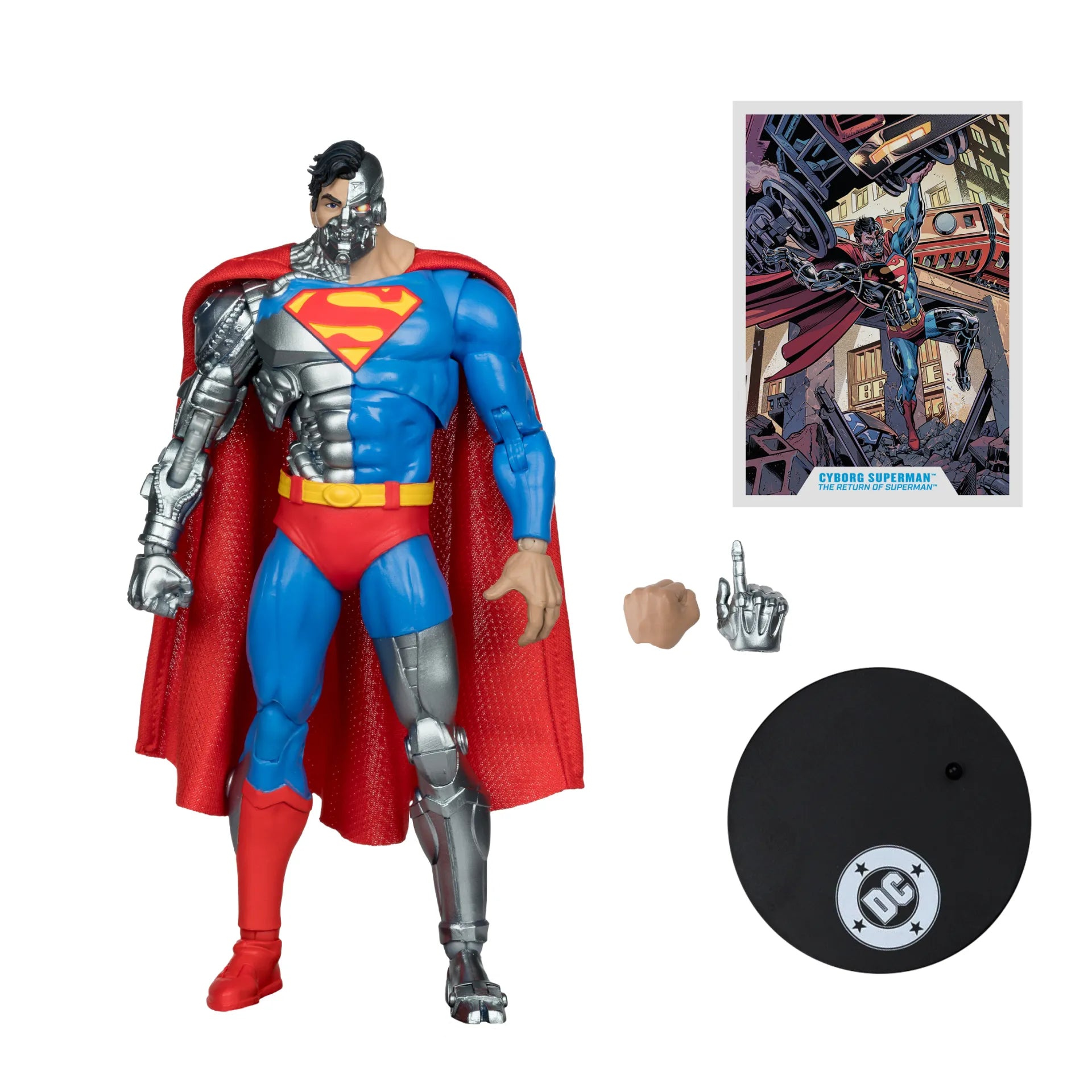 MCFARLANE VAULT DC MULTIVERSE 7-INCH CYBORG SUPERMAN ACTION FIGURE