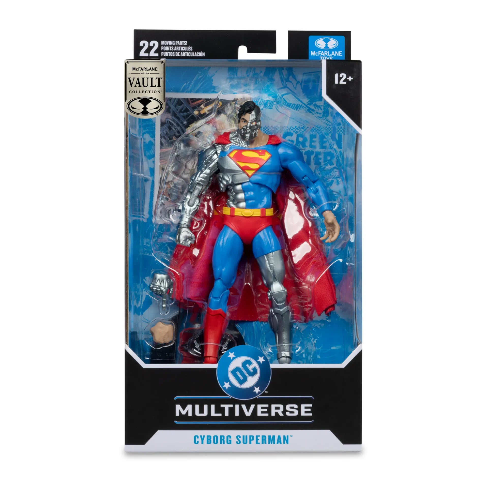 MCFARLANE VAULT DC MULTIVERSE 7-INCH CYBORG SUPERMAN ACTION FIGURE