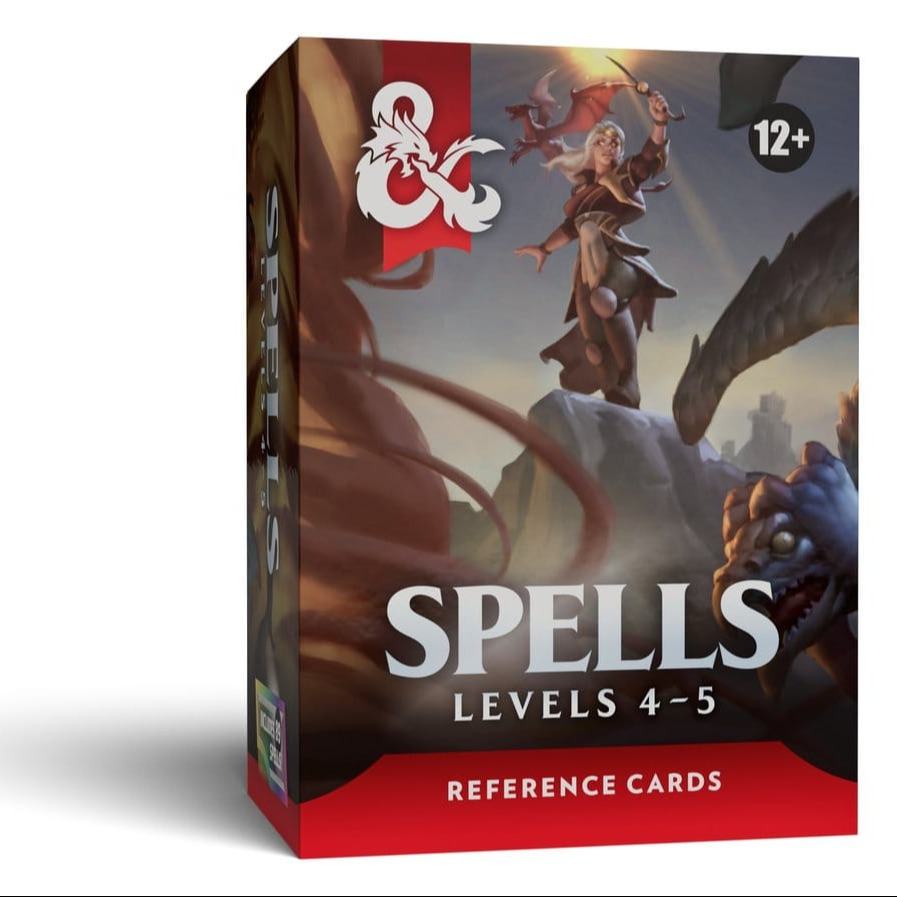 DUNGEONS & DRAGONS REFERENCE CARDS SPELLS (LEVELS 4-5) ENG