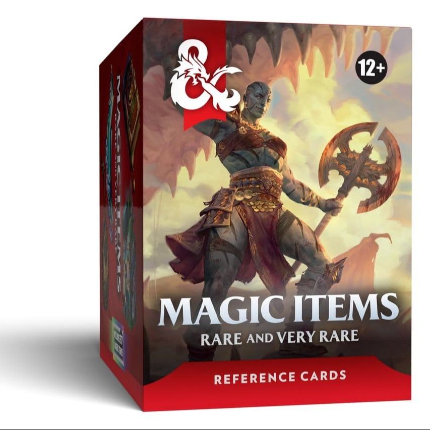 DUNGEONS & DRAGONS REFERENCE CARDS MAGIC ITEMS (RARE AND VERY RARE) ENG