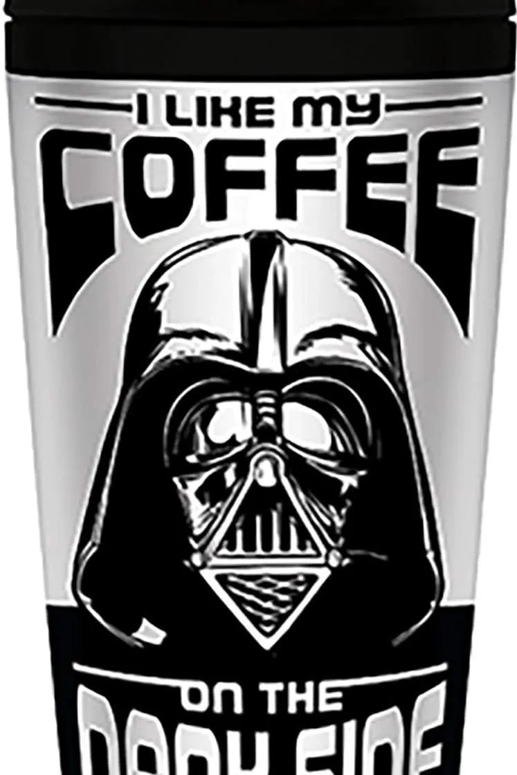 STAR WARS I LIKE MY COFFEE ON THE DARK SIDE METAL TRAVEL MUG