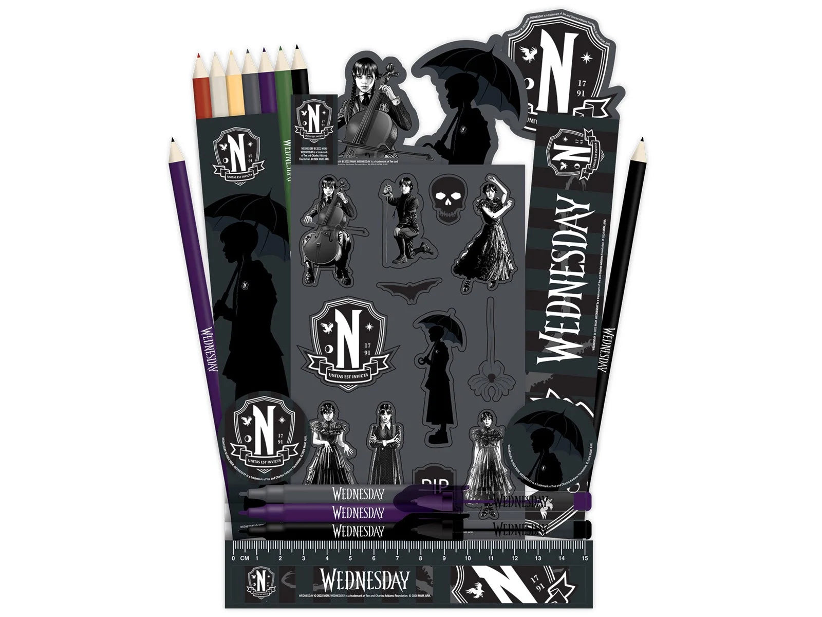 WEDNESDAY ADVENT CALENDAR SATIONERY SET