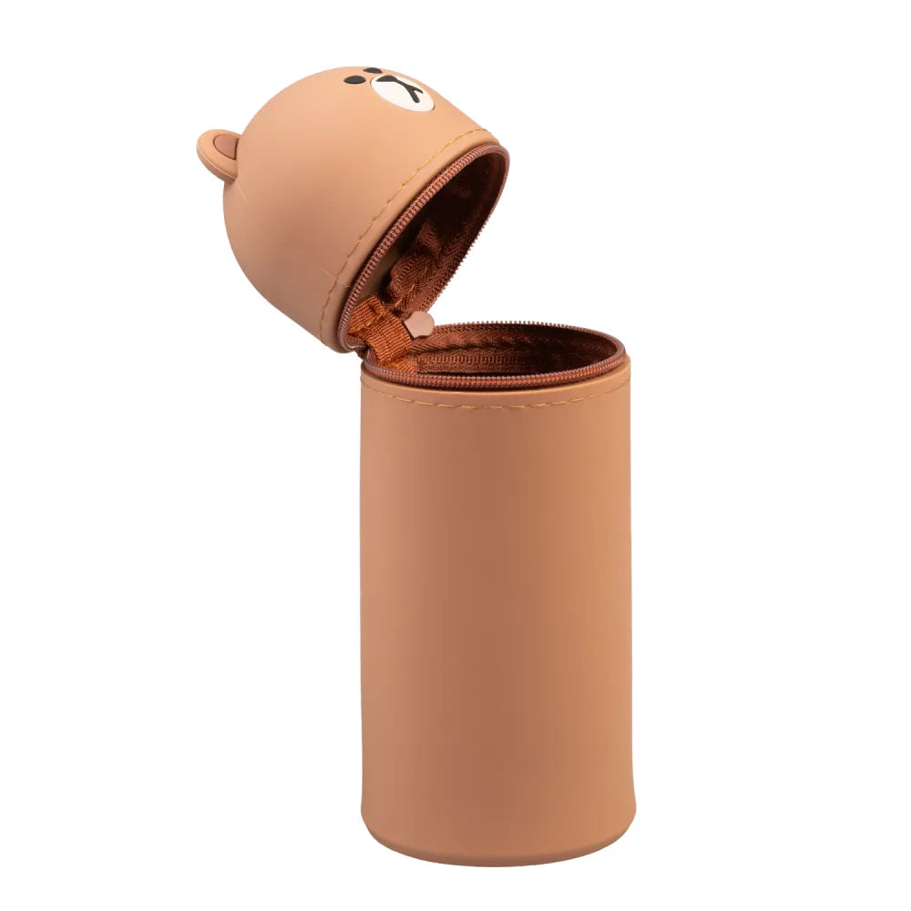 LINE FRIENDS BROWN PENCIL CASE