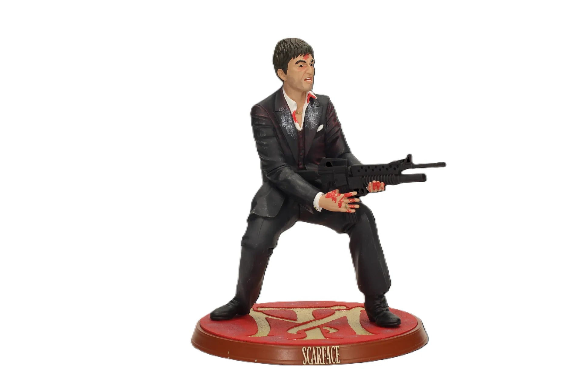 SCARFACE TONY MONTANA SHOOTING BLOODY FIGURE