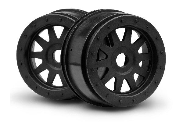 Tr-10 Glue-Lock Wheel Black (120X60Mm/2Pcs)