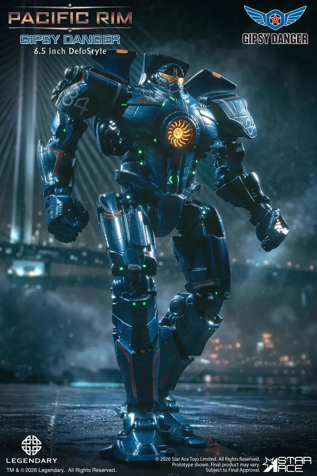 PACIFIC RIM GIPSY DANGER DEFOSTYLE DELUXE FIGURE