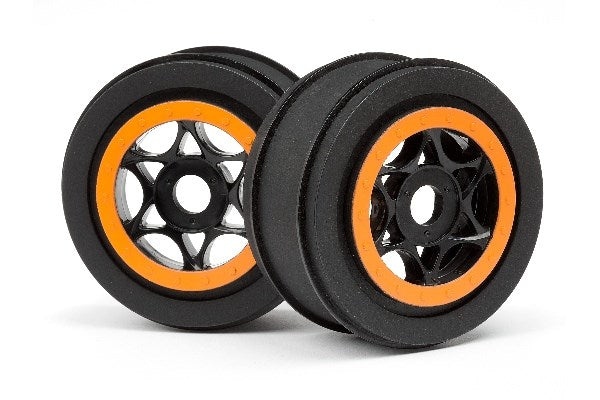 Ah-64 Wheel Black/Orange (42X83Mm/2Pcs)