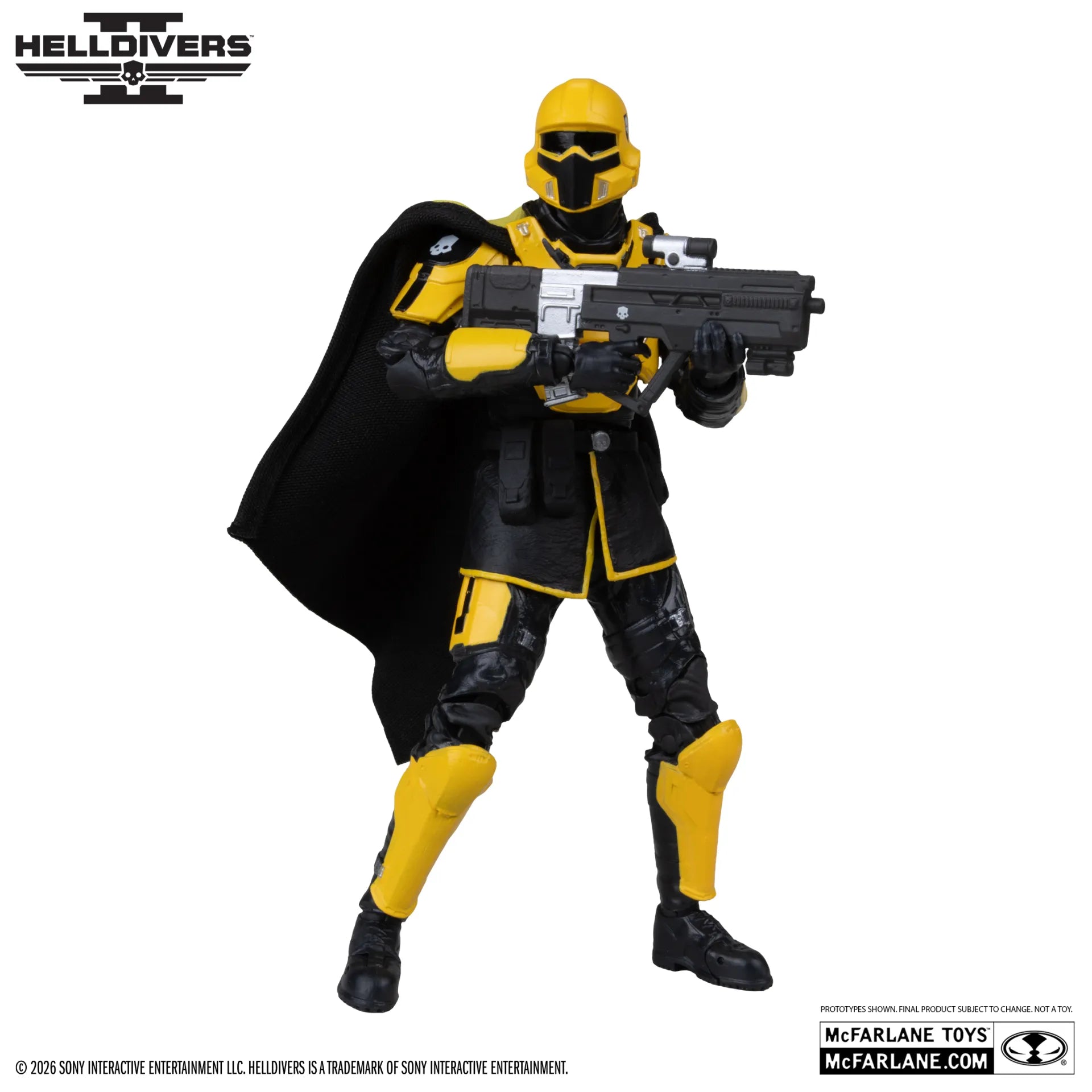 MCFARLANE GAMING EDITION 7INCH HELLDIVERS 2 TR-40 GOLD EAGLE ACTION FIGURE