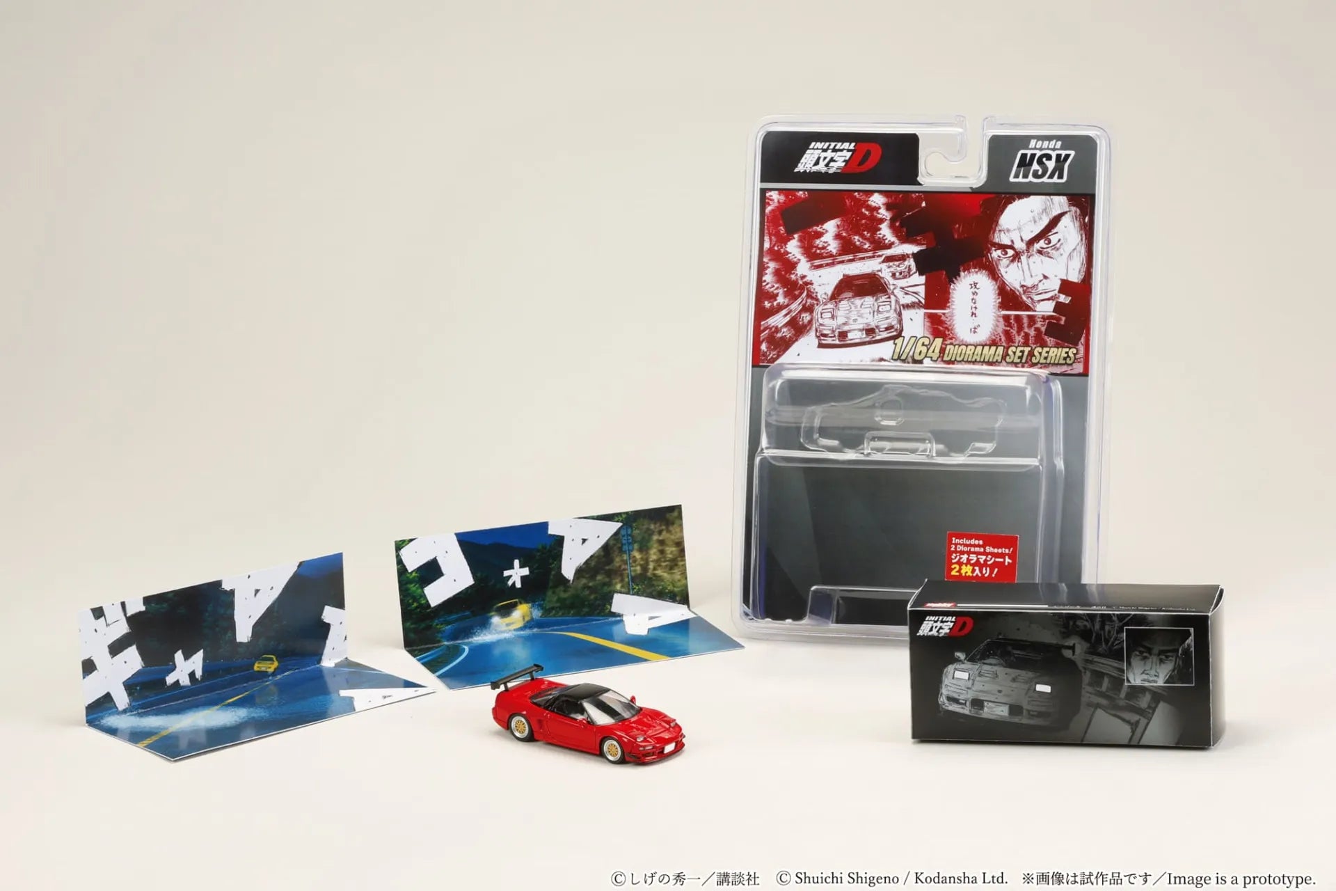 INITIAL D 1/64 HONDA NSX GO HOJO VS KEISUKE TAKAHASHI