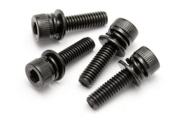 Cap Head Screw M4X15Mm With Washer (4Pcs)