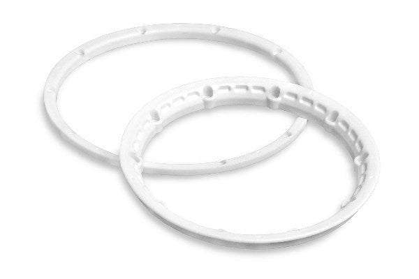 Heavy Duty Wheel Bead Lock Rings White/For 2 Whl