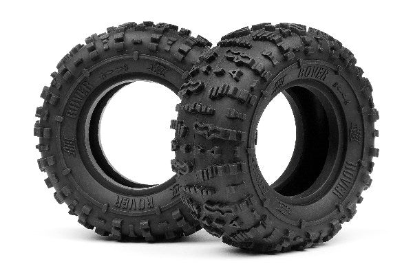 Rover 1.9 Tire (Red/Rock Crawler/2Pcs)