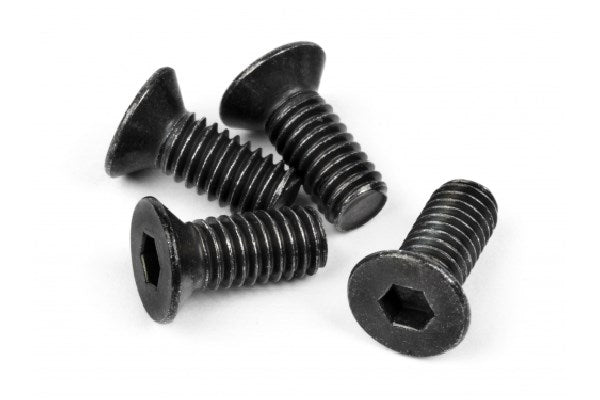 Flat Head Screw M4X10Mm (Hex Socket/Thin Type/4Pc)