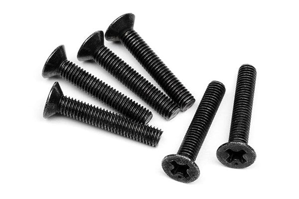 Flat Head Screw M3X18Mm (6Pcs)