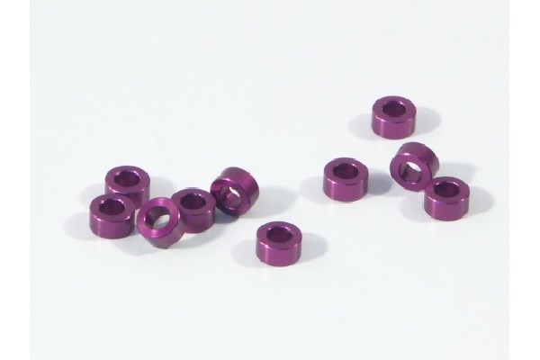 Aluminium Washer 3 X 6 X 3.0Mm (Purple/10 Pcs)