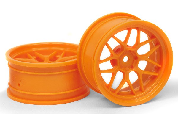 TECH 7 WHEEL ORANGE (6MM/2PCS)