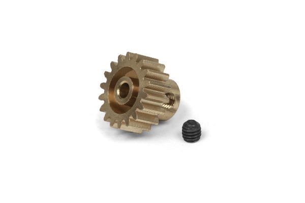 18T Brass Pinion Gear (0.8 M / 32DP 3.175 Shaft)