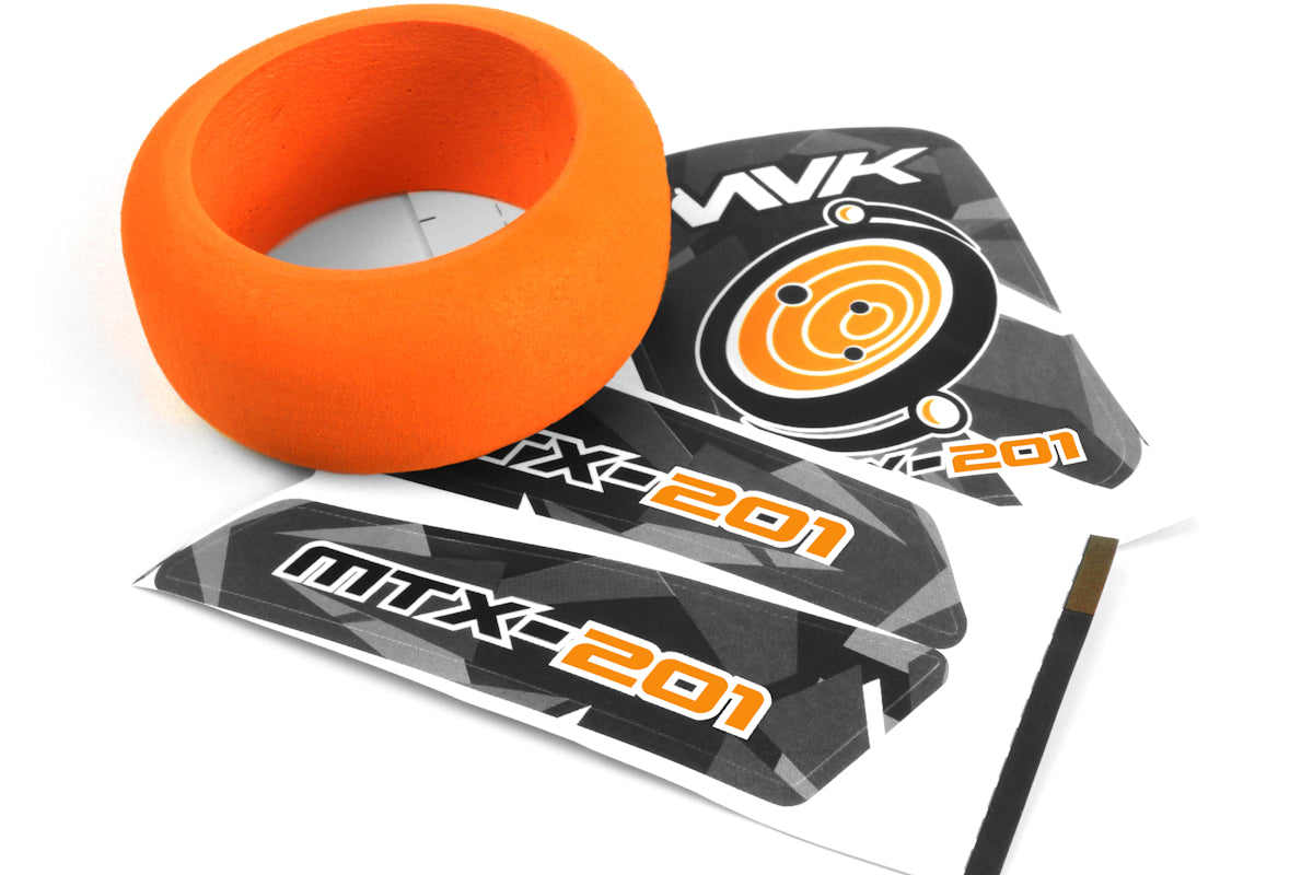 MTX-201 Transmitter Wheel Foam & Decals (Orange)