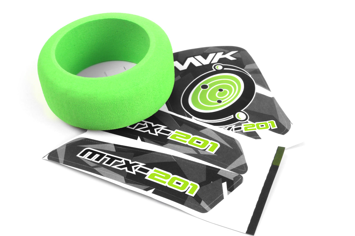 MTX-201 Transmitter Wheel Foam & Decals (Green)