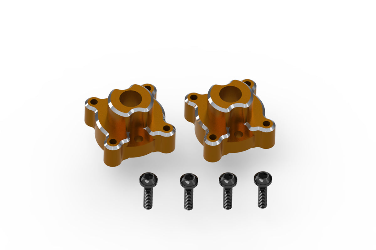 Aluminum Rear Hub Set (Orange/2pcs)