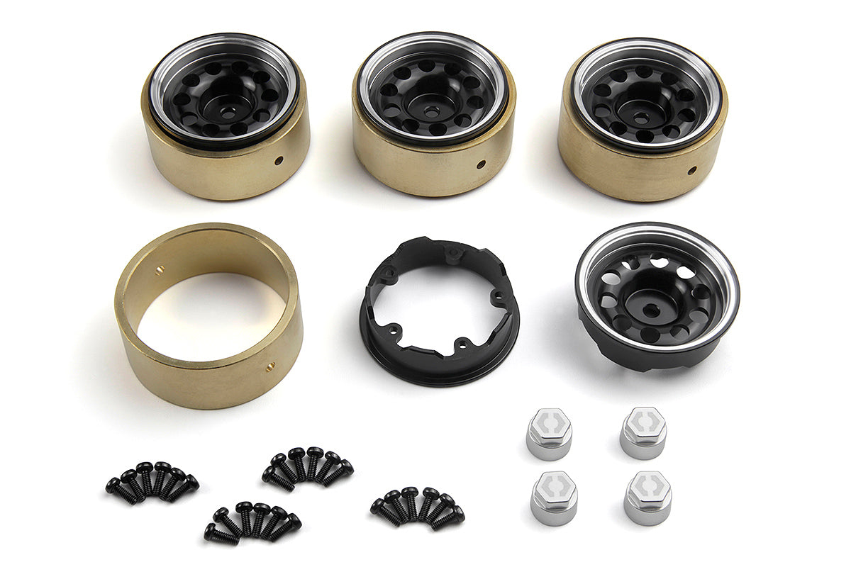 CS-10 Aluminum Wheel 1.2in (Black/4pcs)