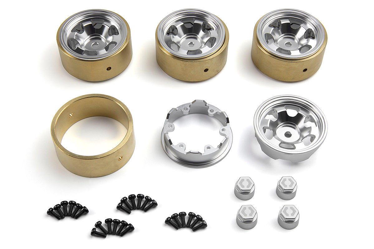 CL-6 Aluminum Wheel 1.2in (Silver/4pcs)