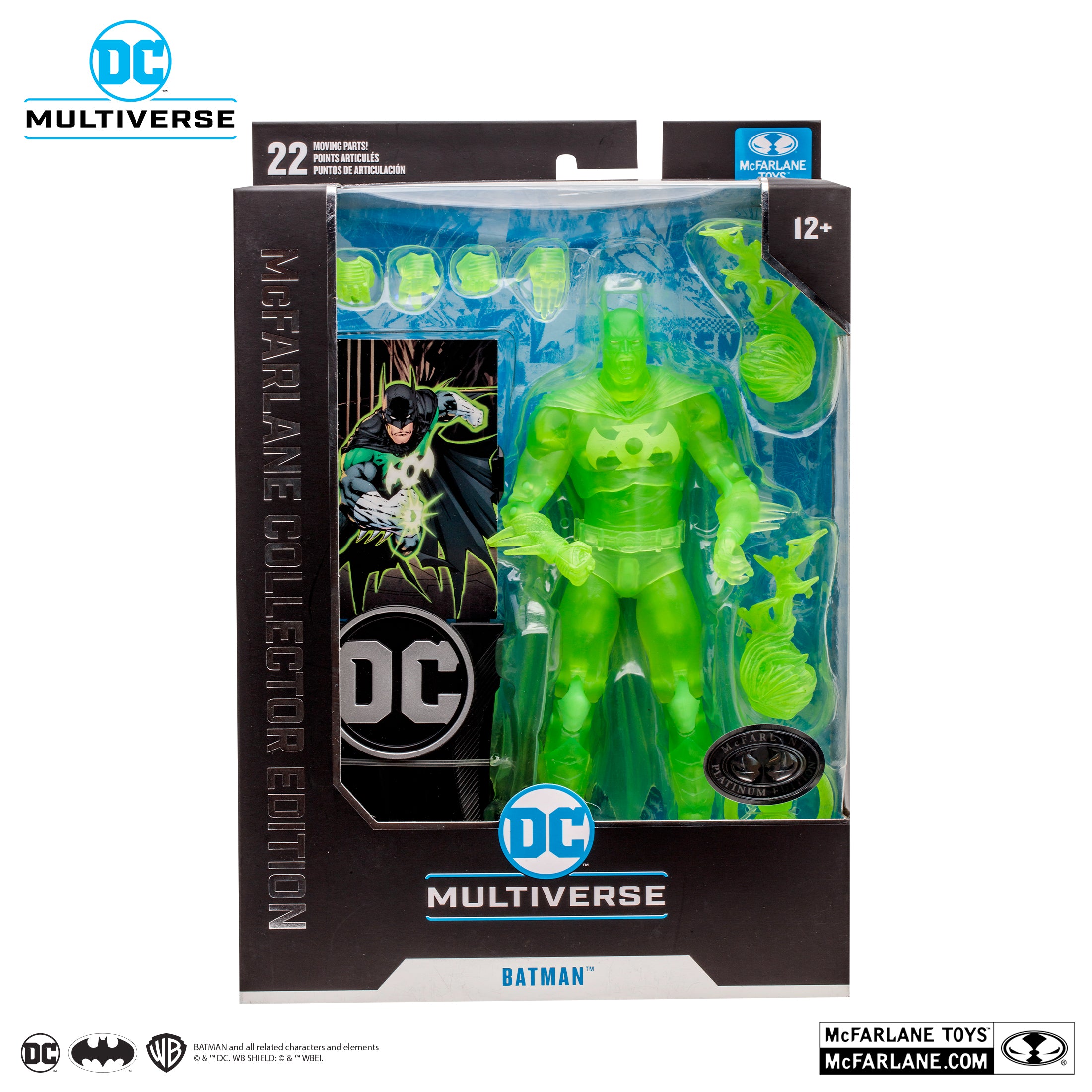 DC McFarlane Collector Edition Batman as Green Lantern Chase 22 Platinum Edition