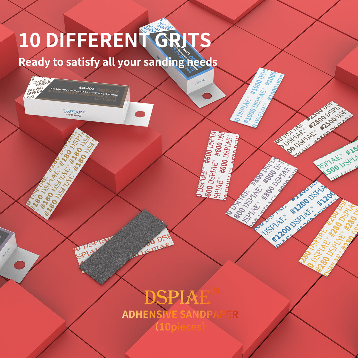 Dspiae MSP Pre-cut Self adhesive sandpaper