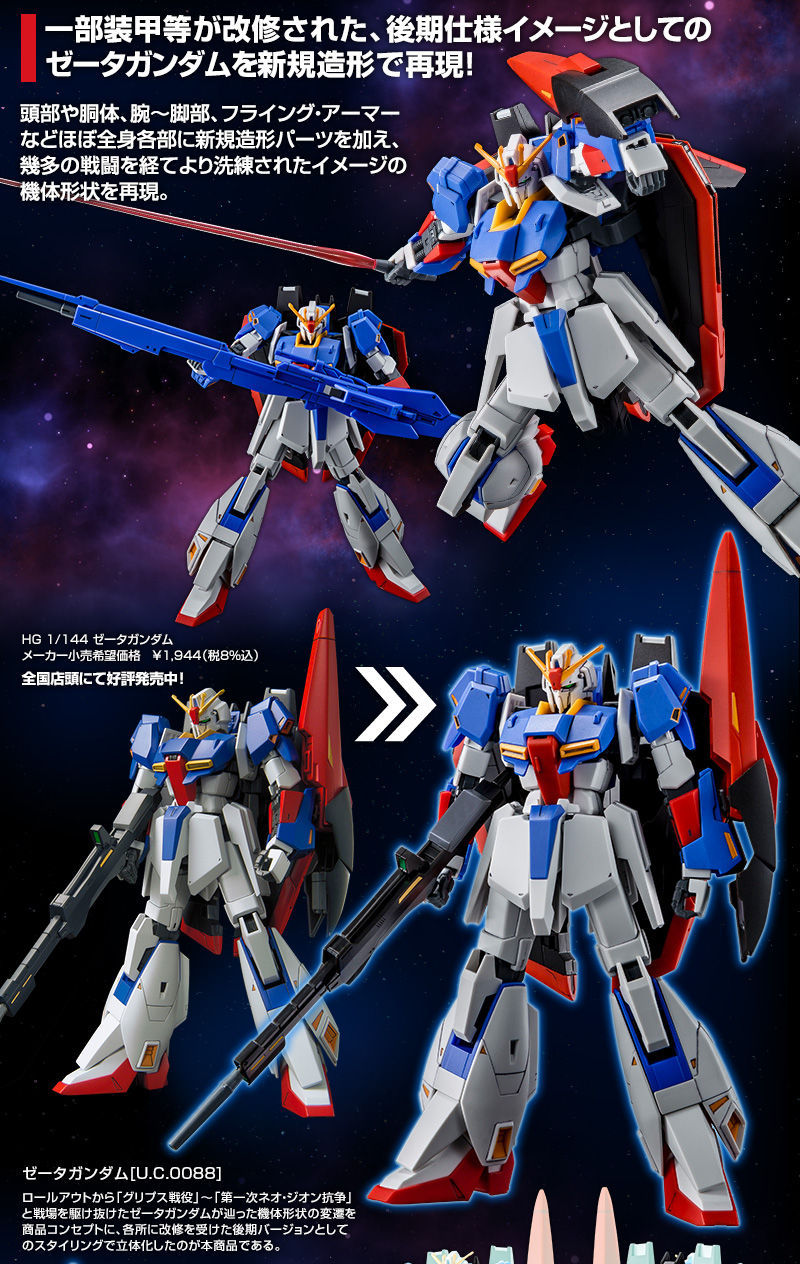 HG UC ZETA GUNDAM [UC 0088] 1/144