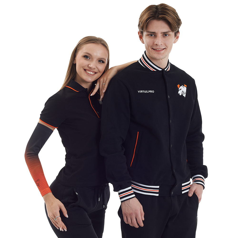 Virtus.pro College jacket black, 2XL