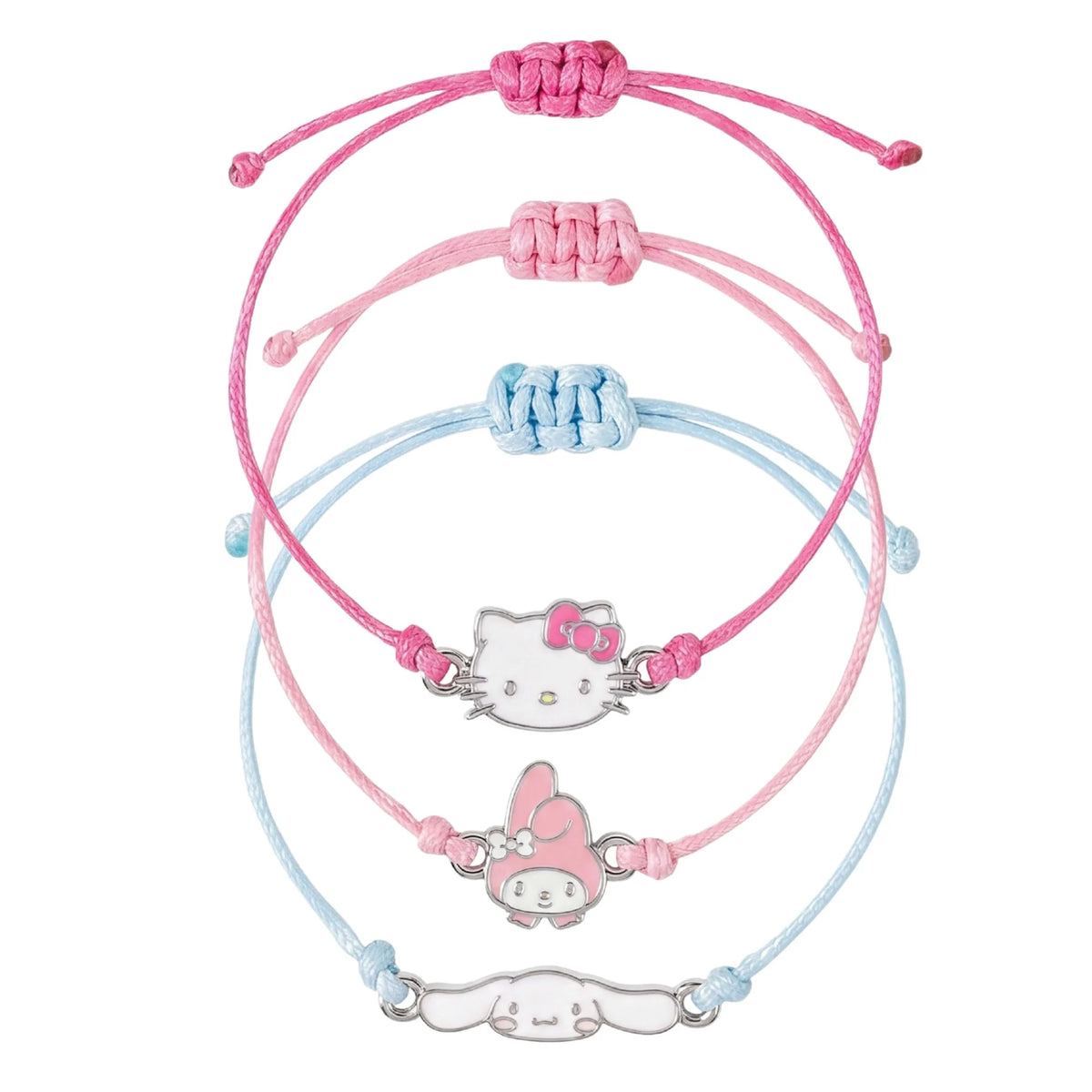 SANRIO - Hello Kitty, My Melody & Cinnamonroll - 3 Bracelet Set