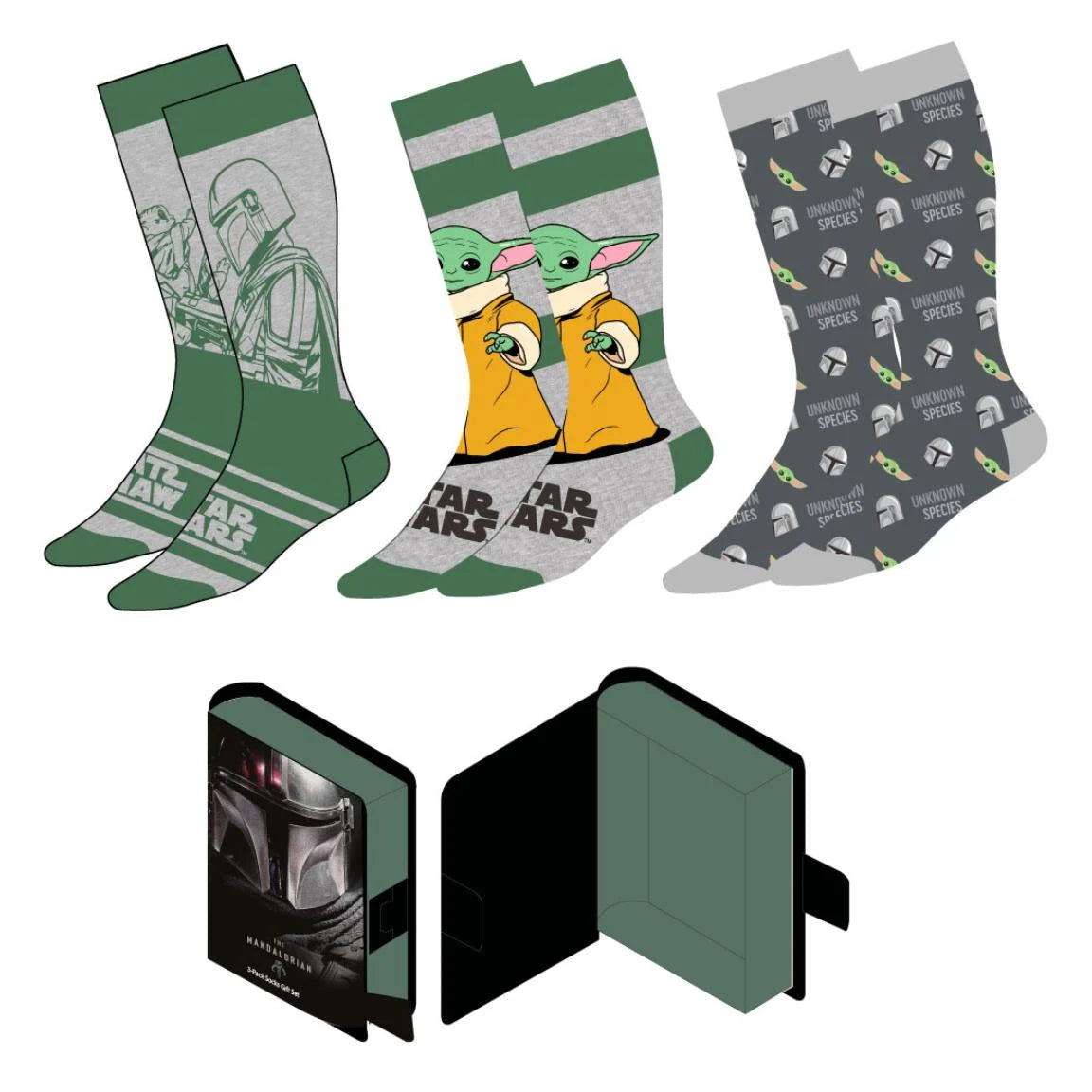 MANDALORIAN - 3 Pairs socks Pack (UK Size 5-10,5)