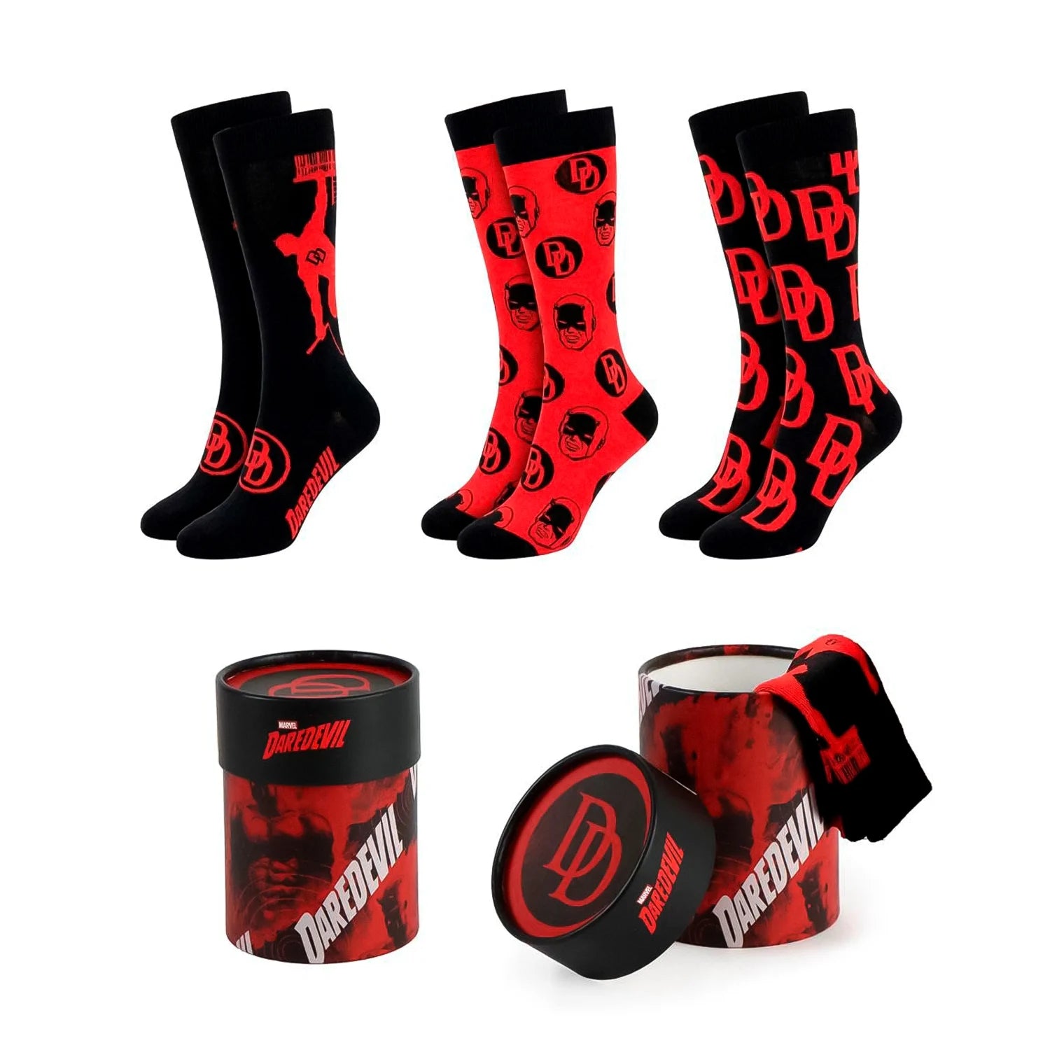 MARVEL - Daredevil - 3 Pairs socks Pack (UK Size 5-10,5)