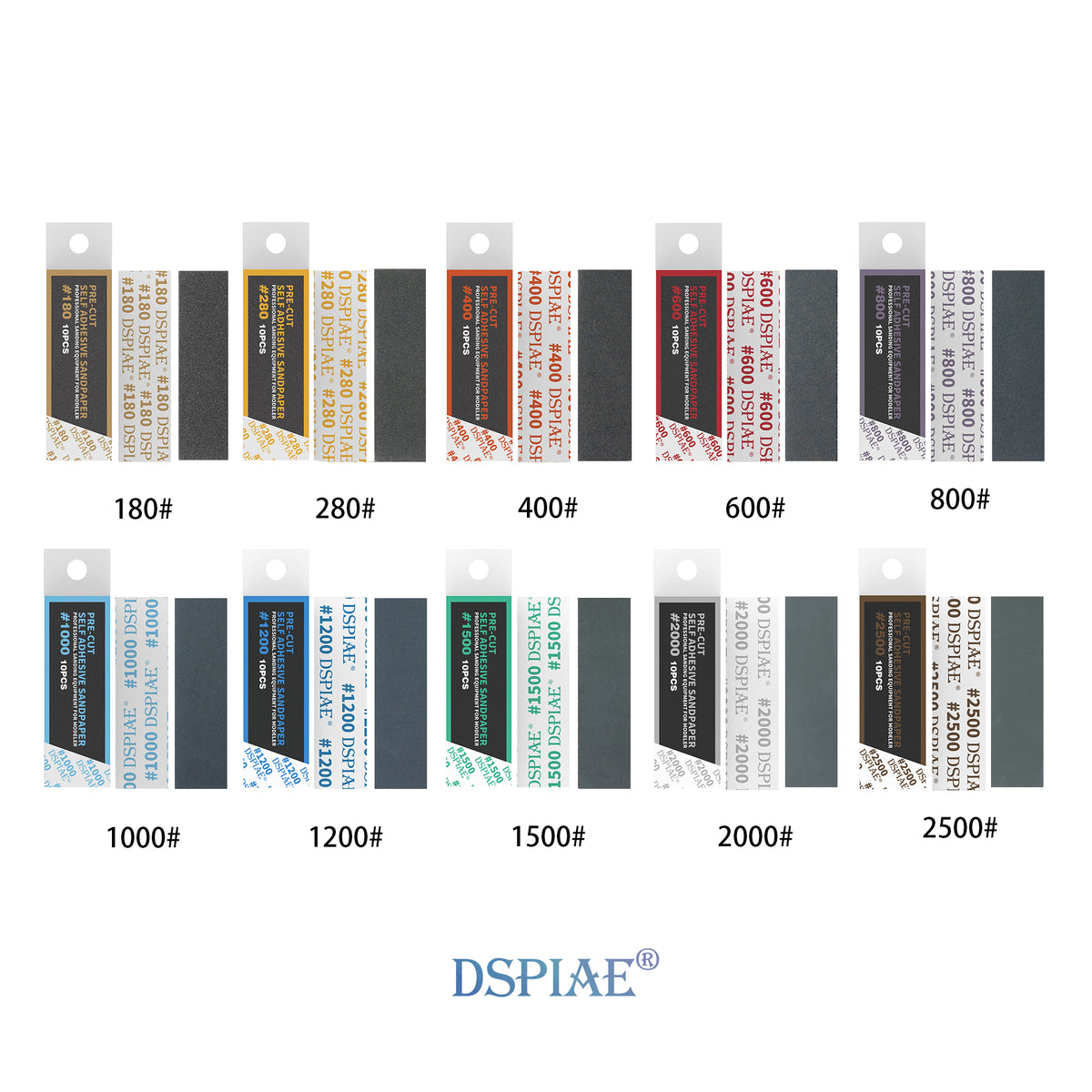 Dspiae MSP Pre-cut Self adhesive sandpaper