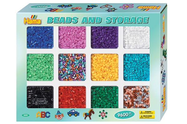 Hama midi beads and storage