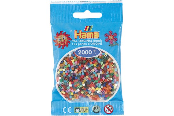 Hama mini perler 2000stk mix 00