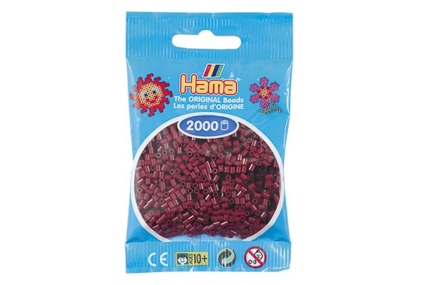 Hama mini perler 2000stk bordeaux