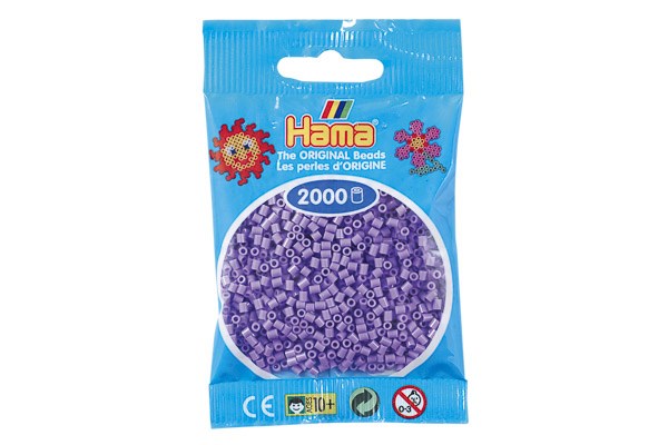 Hama mini perler 2000stk pastel lilla