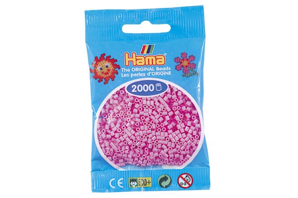 Hama mini perler 2000stk pastel pink