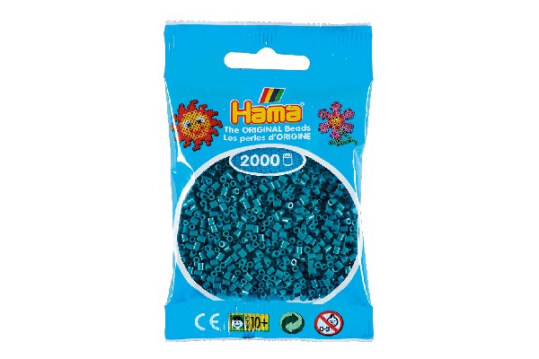 Hama mini perler 2000stk petrol