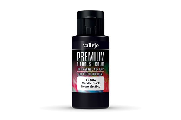 Metallic Black, - Premium 60ml.