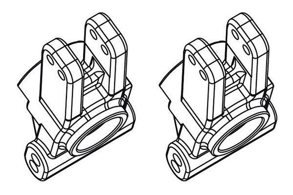 X5ET-B/GT-B Hub Carrier, rear l/r (2)